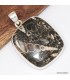 Gros Pendentif argent Jaspe Tortue - Turtella