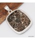 Gros Pendentif argent Jaspe Tortue - Turtella