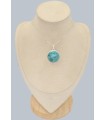 Pendentif Turquoise Mohave argent 925, pierre protectrice
