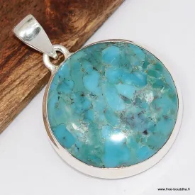Bijou Pendentif Véritable Turquoise Mohave - Bijoux en Turquoise Mohave