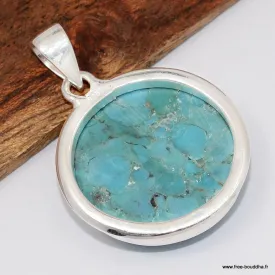 Bijou Pendentif Véritable Turquoise Mohave - Bijoux en Turquoise Mohave