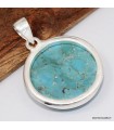 Pendentif Turquoise Mohave argent 925, authenticité et énergie positive