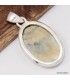 Pendentif Scheelite bleue et jaune - Argent 925