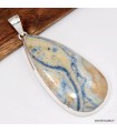 Très Grand Pendentif en Scheelite bleue - 6,4 cm
