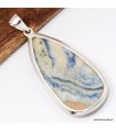 Très Grand Pendentif en Scheelite bleue - 6,4 cm