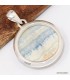 Pendentif en Scheelite bleue forme ronde - Authentique