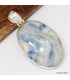 Pendentif Scheelite bleue forme ovale - Authentique