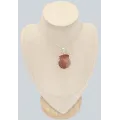 Pendentif en vrai corail corné rouge - Taille tranche - Bijoux en Corail