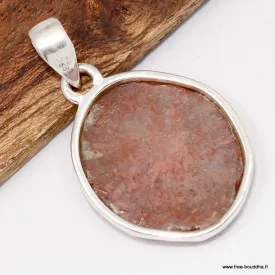 Pendentif Authentique corail rouge corné - Taille tranche - Bijoux en Corail