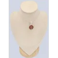 Pendentif Authentique corail rouge corné - Taille tranche - Bijoux en Corail
