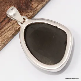 Pendentif Shungite Elite serti clos - Pendentifs pierres naturelles