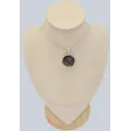 Pendentif Shungite Elite forme ronde - Argent 925 - Pendentifs pierres naturelles