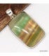 Pendentif argent Fluorite arc-en-ciel