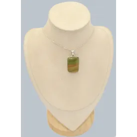 Pendentif argent Fluorite arc-en-ciel - Pendentifs pierres naturelles