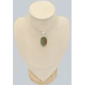 Pendentif argent Fluorite arc-en-ciel verte jaune - Pendentifs pierres naturelles