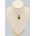 Pendentif Fluorite arc-en-ciel vert bordeau - Pendentifs pierres naturelles