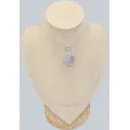 Pendentif Quartz Lavande épais forme libre argent 925 - Bijoux en Quartz Lavande