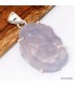 Pendentif en Quartz Lavande brut argent 925