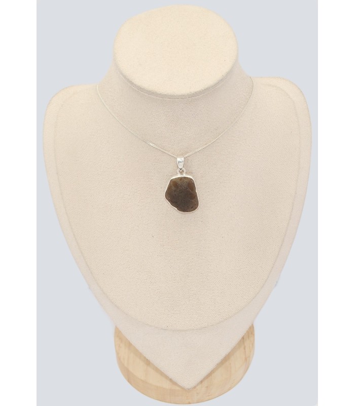 Pendentif argent Saffordite - Pierre authentique