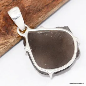 Pendentif argent Saffordite serti griffes - Pierre authentique - Pendentifs pierres naturelles