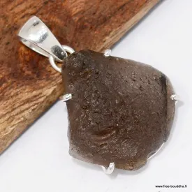 Pendentif argent Saffordite serti griffes - Pierre authentique - Pendentifs pierres naturelles