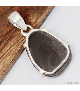 Pendentif Saffordite naturelle véritable argent 925 rare et unique