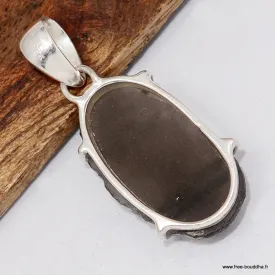 Pendentif Authentique Saffordite serti griffes - Argent 925 - Pendentifs pierres naturelles