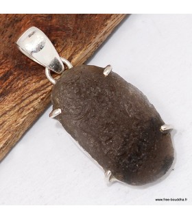 Pendentif Authentique Saffordite serti griffes - Argent 925