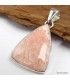Pendentif triangulaire en Scolecite Orange