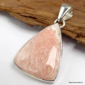 Pendentif triangulaire en Scolecite Orange - Pendentifs pierres naturelles