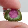 Authentique Pendentif Tourmaline Melon d'eau - Argent 925 - Pendentifs pierres naturelles
