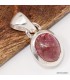 Pendentif Tourmaline Rose Véritable - Argent 925