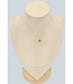 Pendentif Péridot facetté authentique certifié argent 925