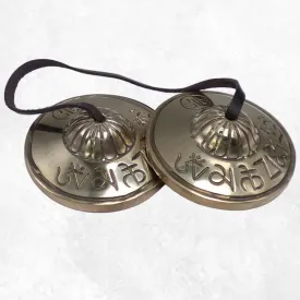 Tingshas tibétaines Full Moon 8 cm - Authentique - Népal - Tingsha tibétaine cymbales