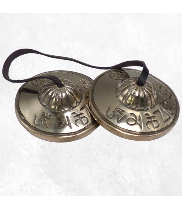 Tingshas Full Moon 8 cm : Bienfaits, Vertus pour Méditation