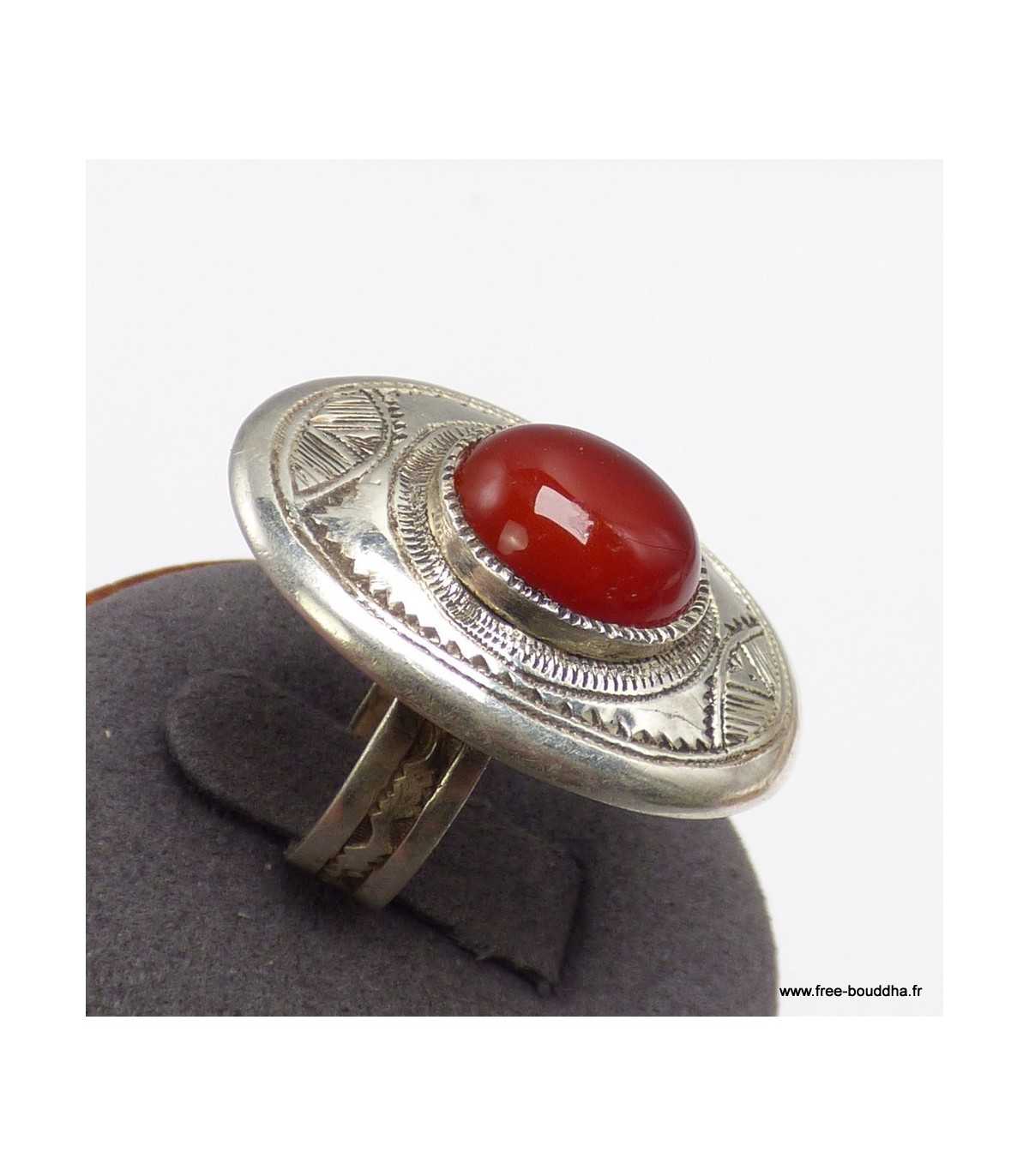 Bague Ancienne En Argent Massif 925 – Taille 53, Forme Soleil, Bon état D'usage