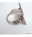 Bague Touareg calendrier argent cuivre laiton taille 56