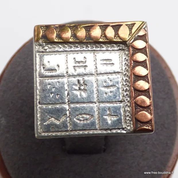 Bague Touareg Calendrier T 56 - Bagues pierres naturelles
