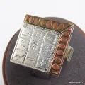 Bague Touareg Calendrier T 56 - Bagues pierres naturelles