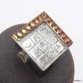 Bague Touareg Calendrier T 56 - Bagues pierres naturelles