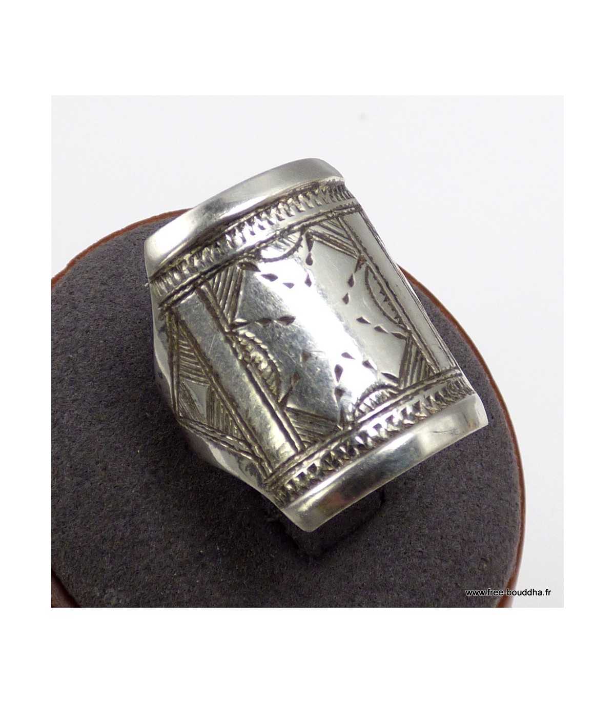 Bague Design En Argent Massif - Taille 54/55 - Modèle Occasion Élégant