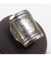 Bague Touareg gravée main argent 925 tailles 55 56