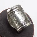 Bague bijou Touareg en argent T 55 56 - Bagues pierres naturelles