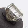 Bague bijou Touareg en argent T 58 - Bagues pierres naturelles
