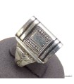Bague Touareg dôme en argent 925 taille 58