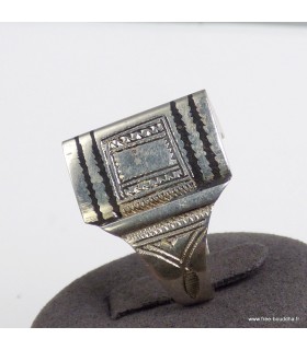 Bague Touareg dôme en argent 925 taille 58