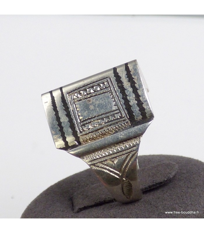 Bague Touareg argent forme dôme T 58