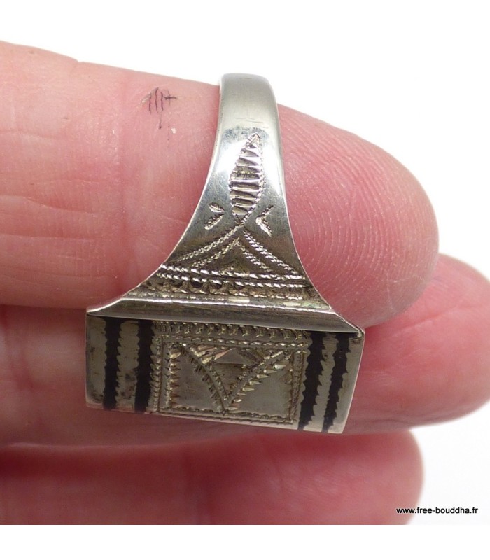 Bague Touareg argent forme dôme T 58