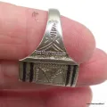 Bague Touareg argent forme dôme T 58 - Bagues pierres naturelles