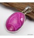 Pendentif druze agate rose – Argent 925 certifié